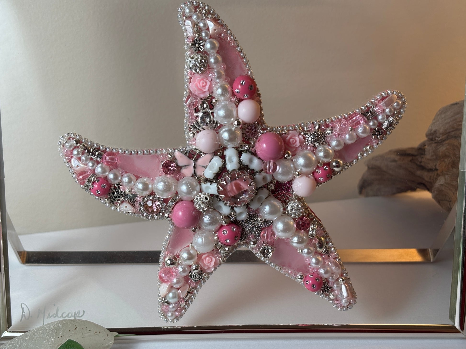 Pink Sea Glass Starfish
