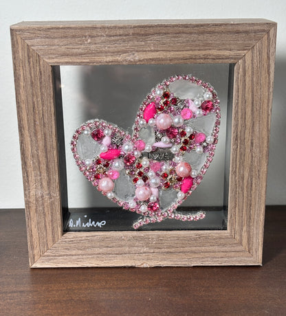 sea glass heart valentine