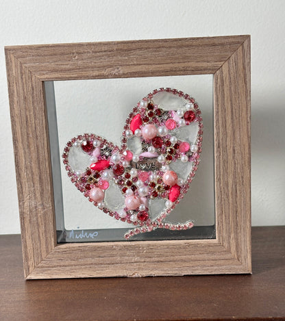 sea glass pink valentine